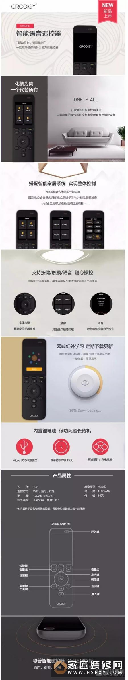 聪普发布新品智能语音遥控器！